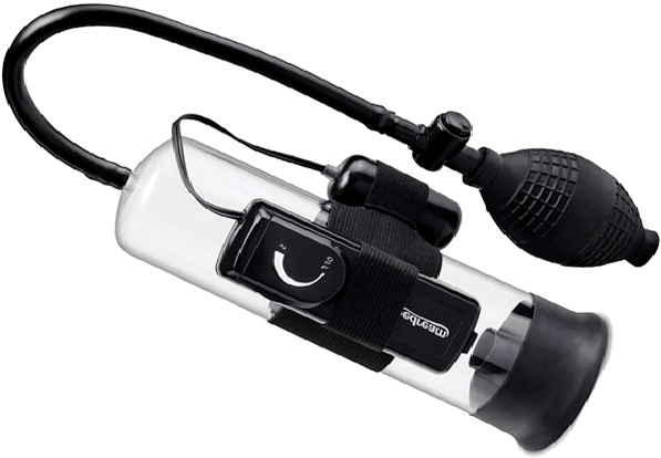 Вакуум пумпа со вибратор за зголемување на големината на пенисот и задоволство